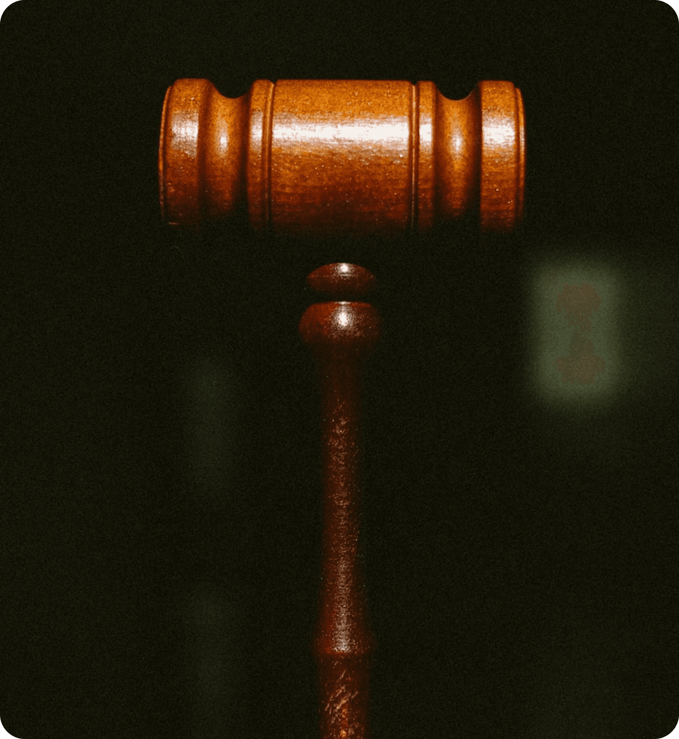 Gavel representing justice
